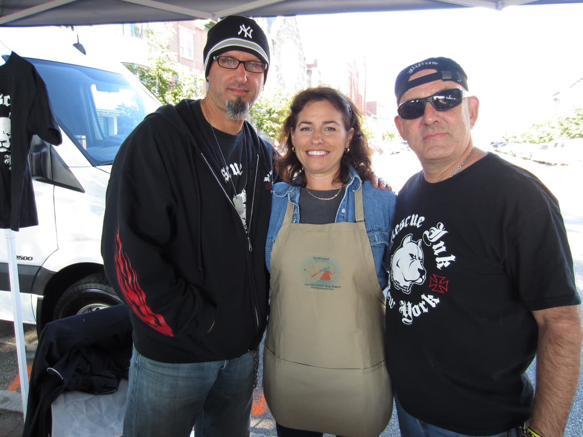 Lisa with Rescue Ink team members
